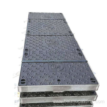 Custom nodular cast iron square manhole cover